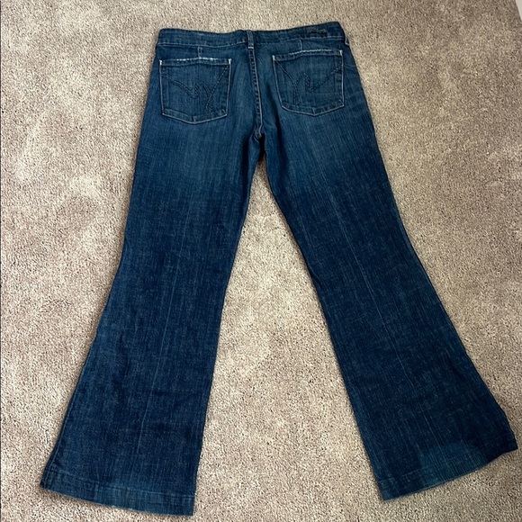 Citizens Of Humanity Faye # 003 Low Waist Full Leg Blue Jeans - Picture 7 of 14